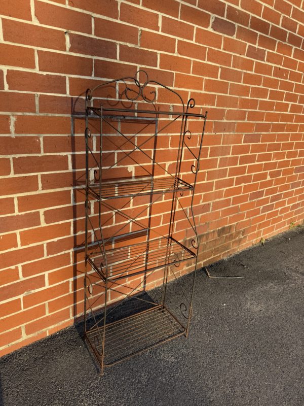 Rustic Iron Bakers Rack - Image 7