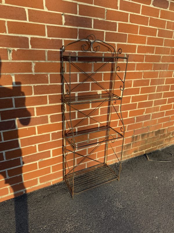 Rustic Iron Bakers Rack - Image 9