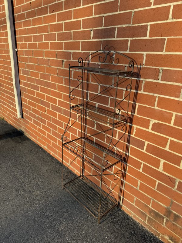 Rustic Iron Bakers Rack - Image 8