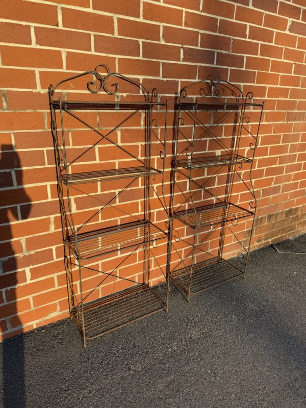 Rustic Iron Bakers Rack - Image 6