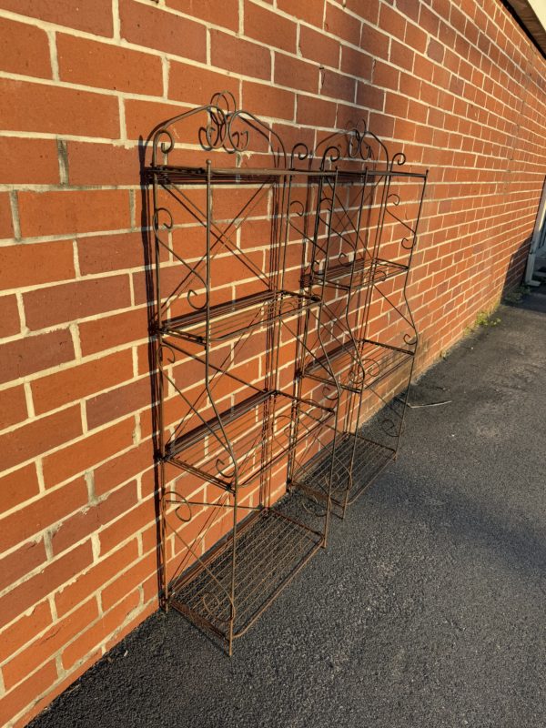 Rustic Iron Bakers Rack - Image 5